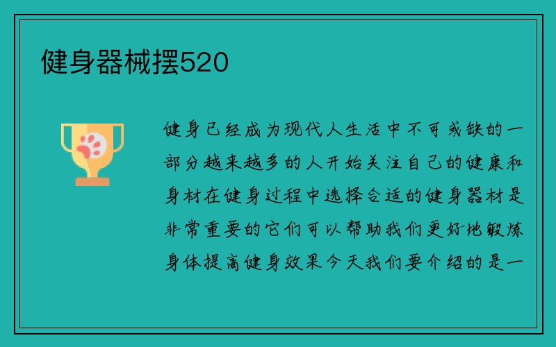 健身器械摆520